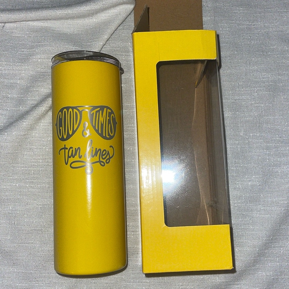Tumbler - yellow BNIB